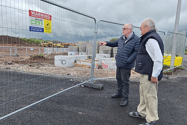 Visiting the project site